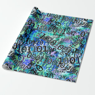 Binary Code Geek Wrapping Paper
