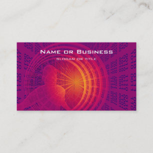 Binary Code Hi-Tech Abstract Design Business Card