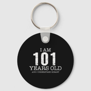 Binary Code Math Kids 5th Birthday Gift Key Ring