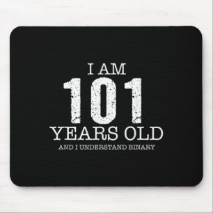 Binary Code Math Kids 5th Birthday Gift Mouse Pad
