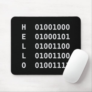 Binary Code Mouse Pad