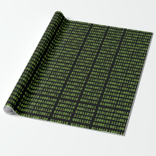 Binary Code Pattern Wrapping Paper
