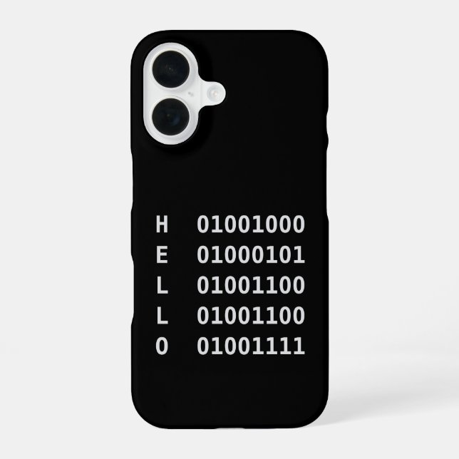 Binary Code Phone Case (Back)