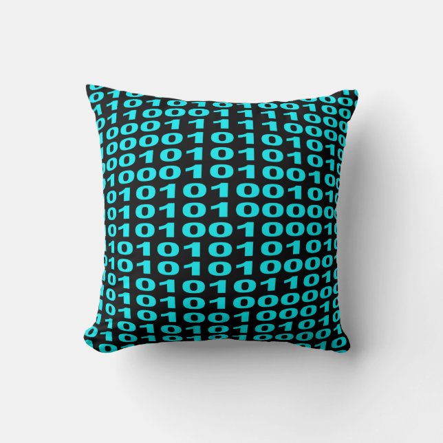 Binary code pillow (Front)
