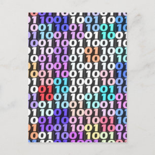 Binary Code Postcard