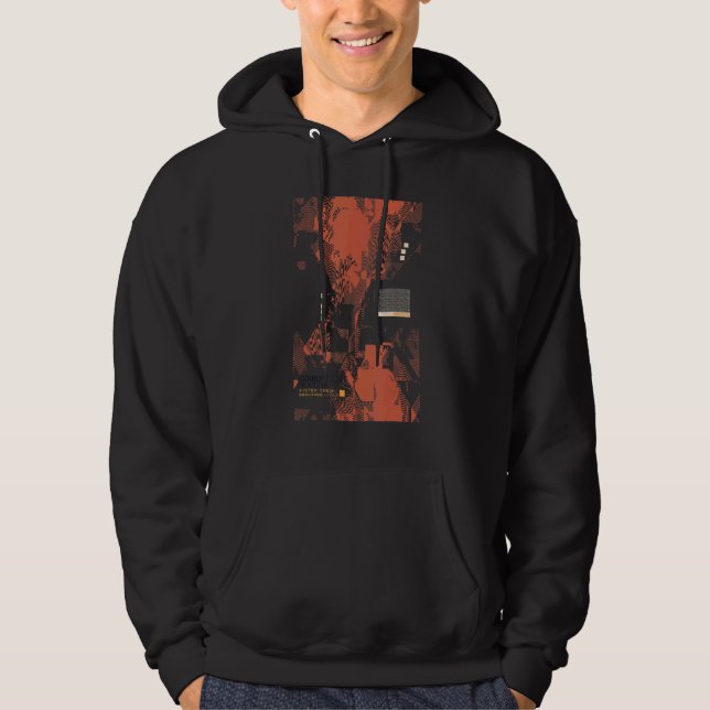 Binary Code Retro Computer Geek Programmer Nerd Te Hoodie (Front)