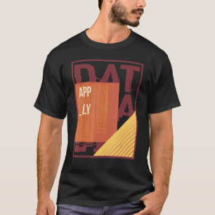 Binary Code Retro Computer Glitch Geek Programmer  T-Shirt