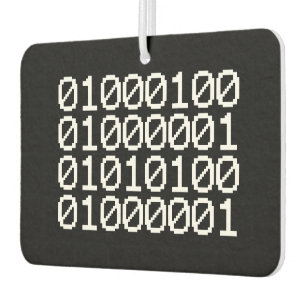 BINARY DATA CAR AIR FRESHENER
