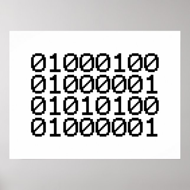 BINARY DATA POSTER (Front)