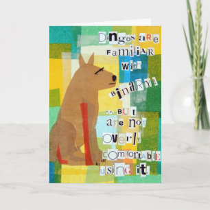 Binary Dingo Greeting Card