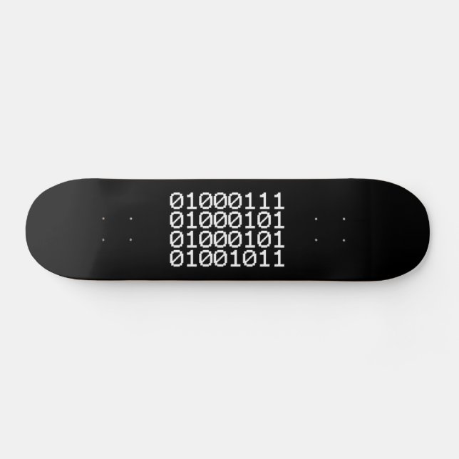 BINARY GEEK SKATEBOARD (Horz)