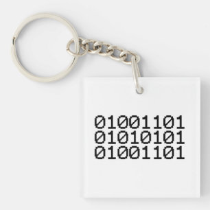 BINARY MUM KEY RING