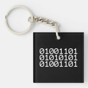 BINARY MUM KEY RING