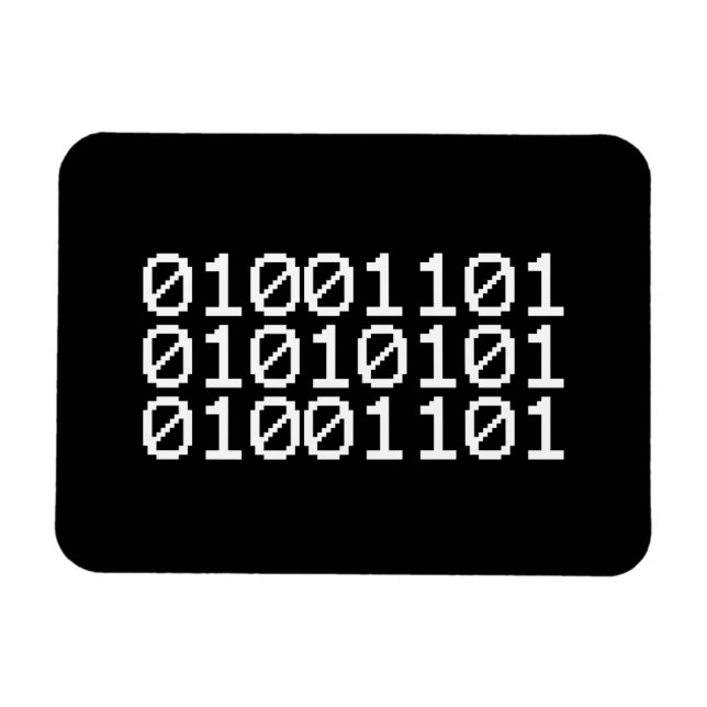 BINARY MUM MAGNET (Horizontal)