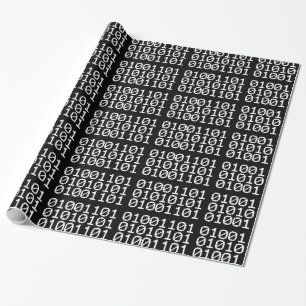 BINARY MUM WRAPPING PAPER