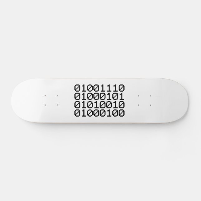 BINARY NERD SKATEBOARD (Horz)