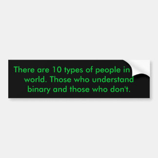 Binary People Bumper Sticker