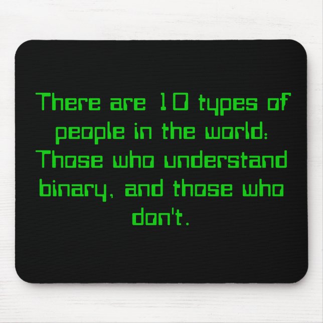 Binary People Mouse Pad (Front)