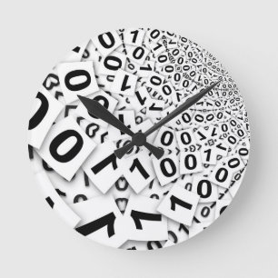 BINARY SYSTEM ROUND CLOCK