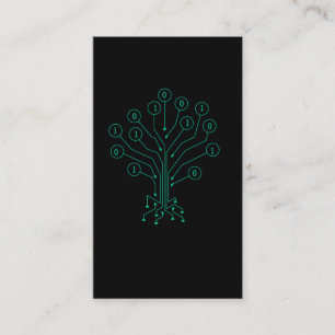 Binary Tree Coding Computer Science Programming Business Card