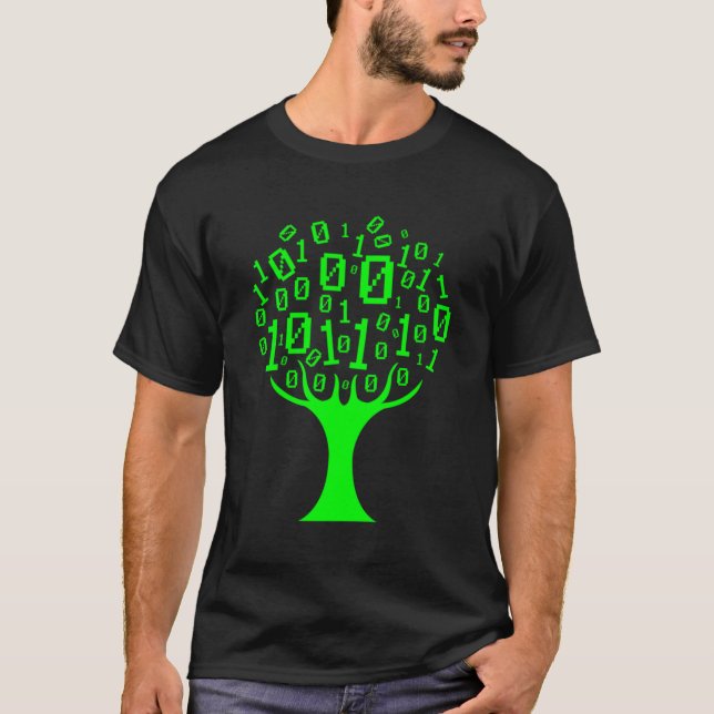 Binary Tree Computer Coding Web Developer Programm T-Shirt (Front)