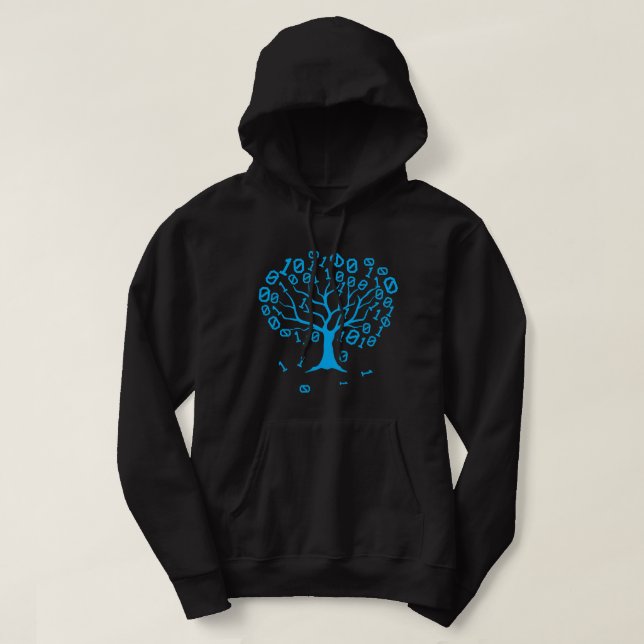 Binary Tree Computer Science Lovers Coding Program Hoodie (Design Front)