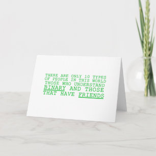 Binary vs. Friends Card