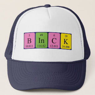 Binck periodic table name hat