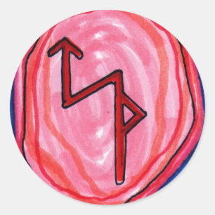 Bind Rune for Business Success Classic Round Sticker