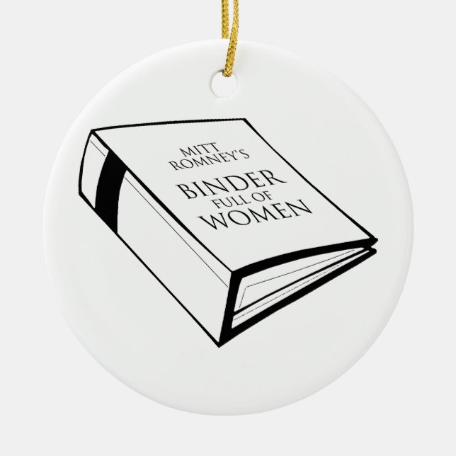 BINDER FULL OF WOMEN CERAMIC TREE DECORATION (Front)