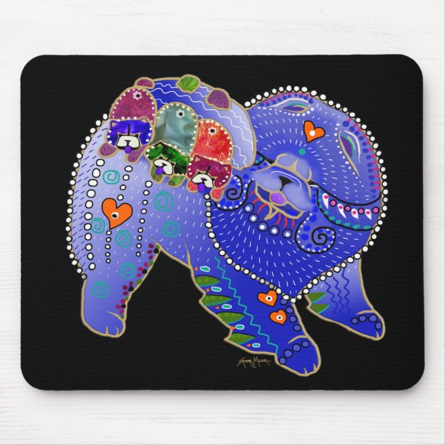 BINDI chow family mousepad (Front)