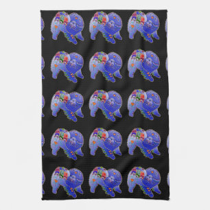 BINDI chow family ringside towel/kitchen towel