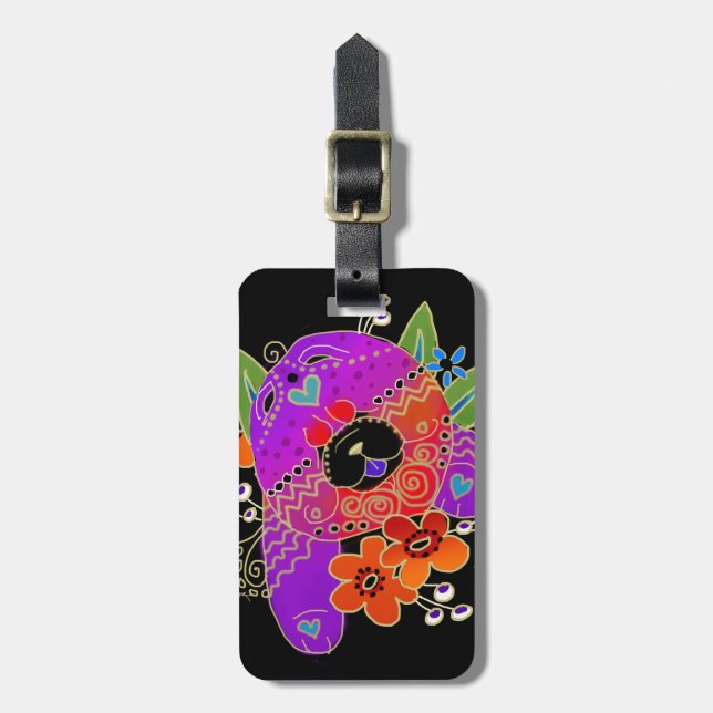 BINDI chow luggage tag (Front Vertical)
