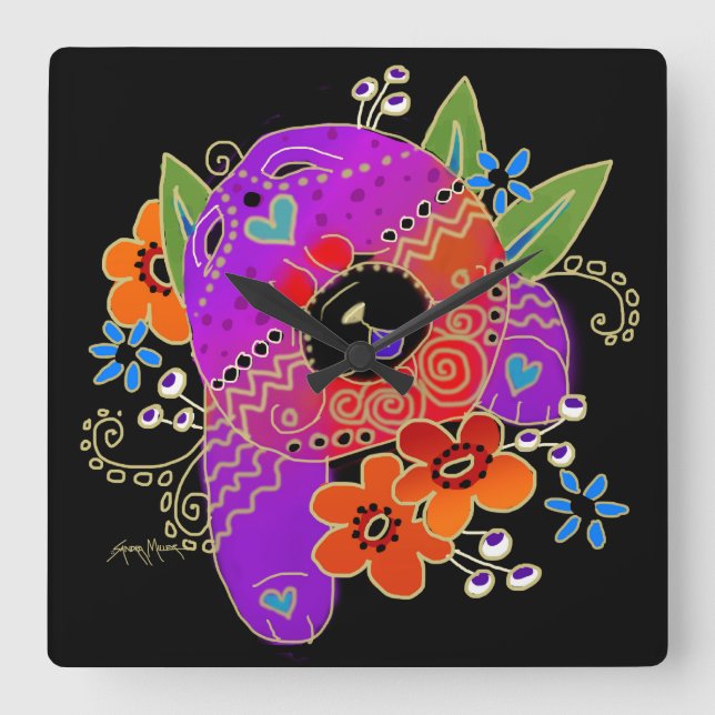 BINDI chow wall clock (Front)