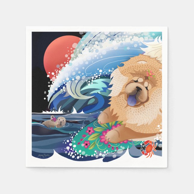BINDI CHOWABUNGA - Chow paper napkins (Front)