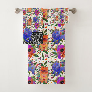 BINDI CHOWS towel set - choose background