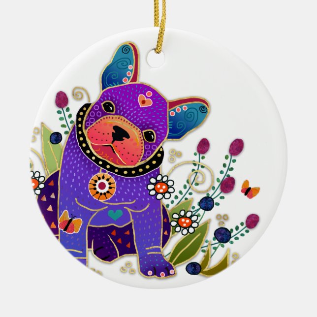 BINDI FRENCHIE bulldog ornament (Front)