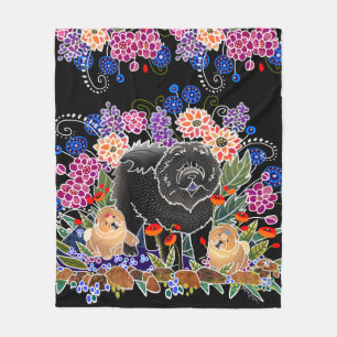 BINDI GARDEN PARTY  - fleece throw