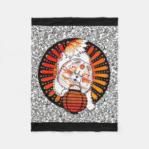 BINDI MI TANG -  Chow - Year of the Dog blanket