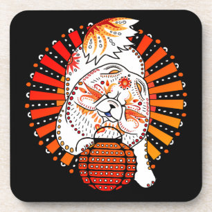 BINDI MI TANG - Chow Year of the Dog coaster set