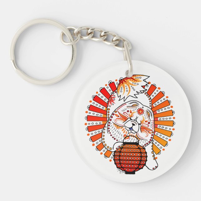 BINDI MI TANG -  Chow - Year of the Dog  keychain (Front)