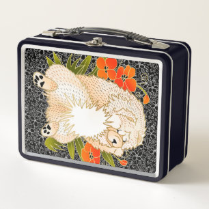BINDI MINGSIE cream  chow  Metal Lunchbox
