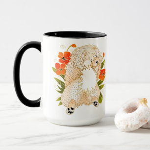 BINDI MINGSIE cream chow mug-message on back Mug