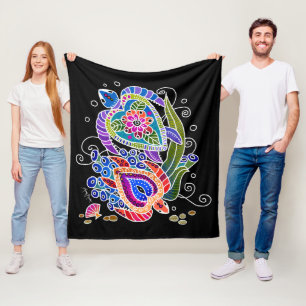 BINDI SEATURTLES  Fleece blankets in 3 sizes