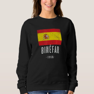 Binfar Spain Es Flag City - Bandera Ropa - Sweatshirt