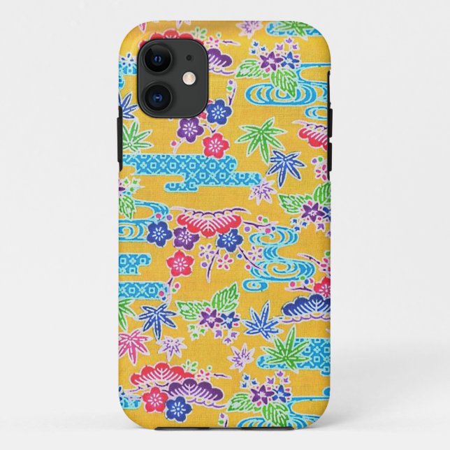 Bingata Gold Case-Mate iPhone Case (Back)