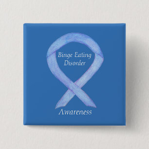 Binge Eating Disorder Awareness Ribbon Custom Pin