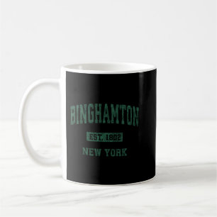 Binghamton New York NY Vintage Athletic Sports Des Coffee Mug