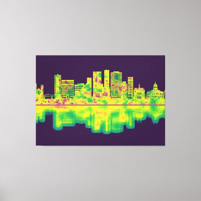 Binghamton New York Skyline Canvas Print (Front)