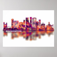 Binghamton New York Skyline